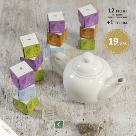 12 Cubetti (Tè, Tisane, Infusi) + Teiera - Emidea Shop